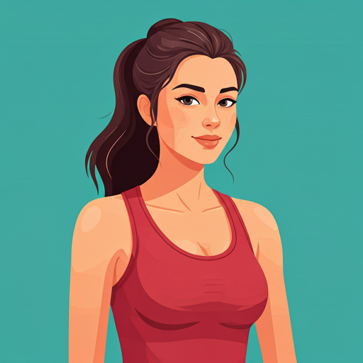Athletic serene woman